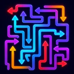 Icône de Puzzle de flèches : logique